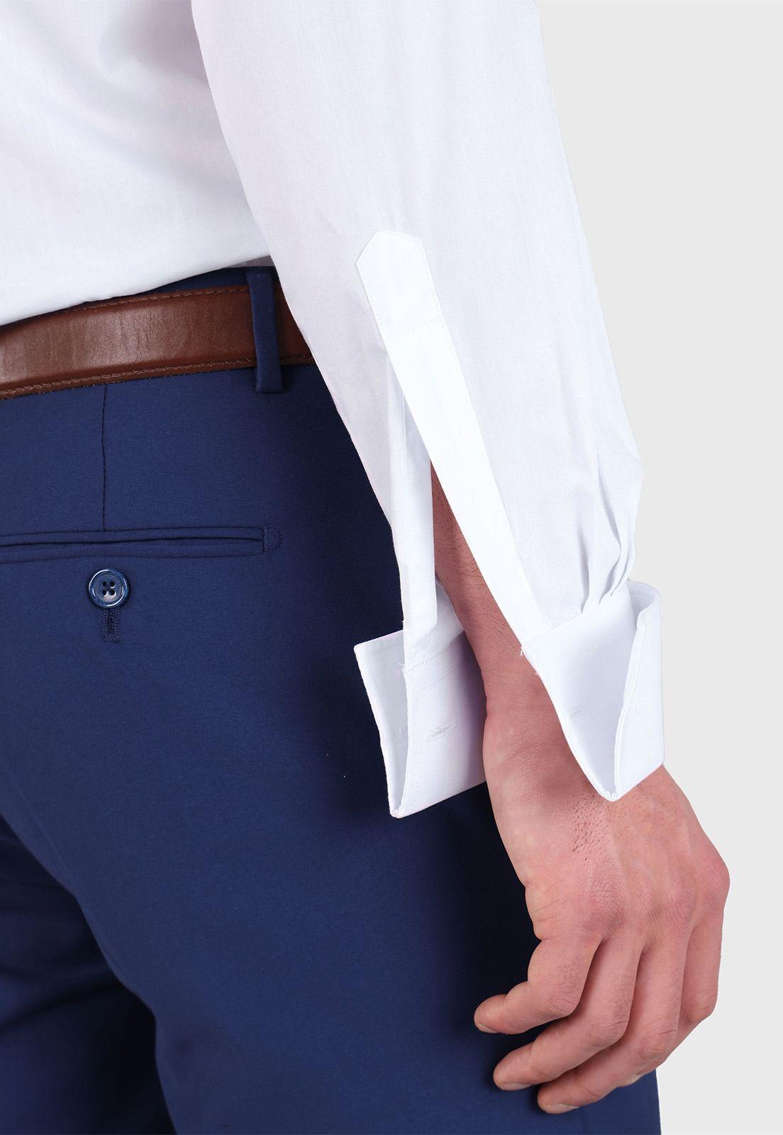 Camisa Cuello Italiano Puño Doble Arrow ARM3422BL-3