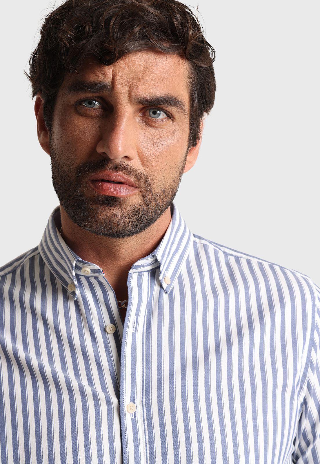 Camisa ML Oxford Rayas Arrow-2