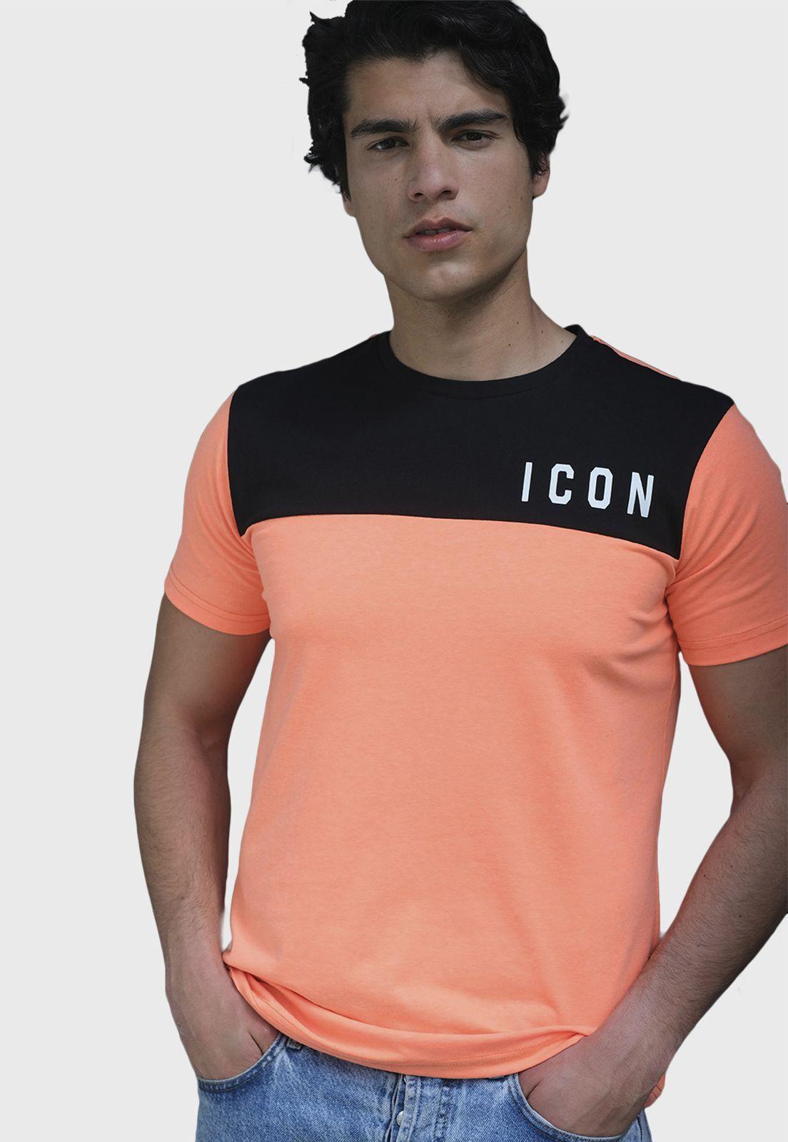 Polera Manga Corta Bicolor Hombre Icon-0