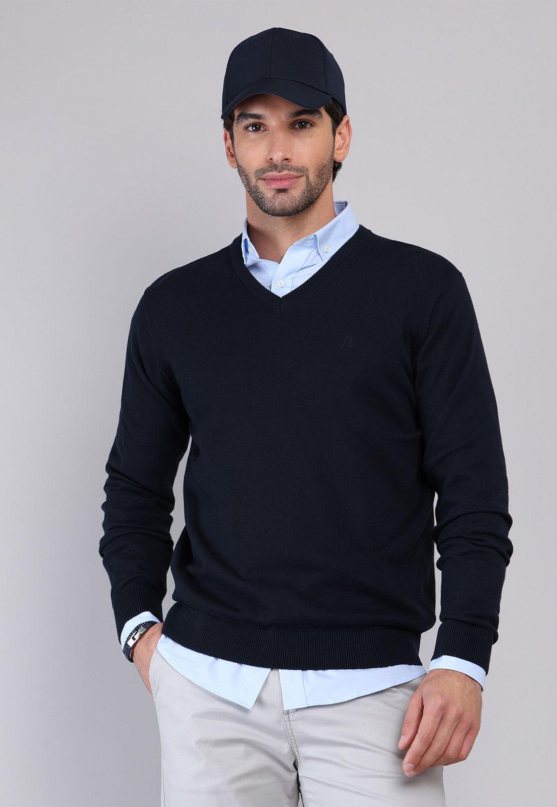 Sweater Cuello V Piero Butti PBCVI52NB-0