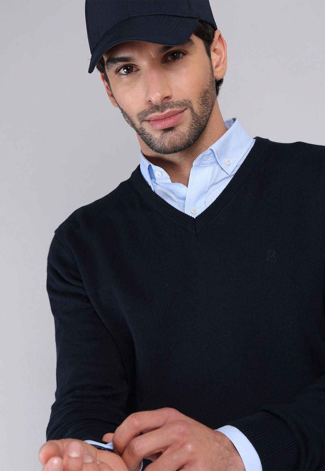 Sweater Cuello V Piero Butti PBCVI52NB-2