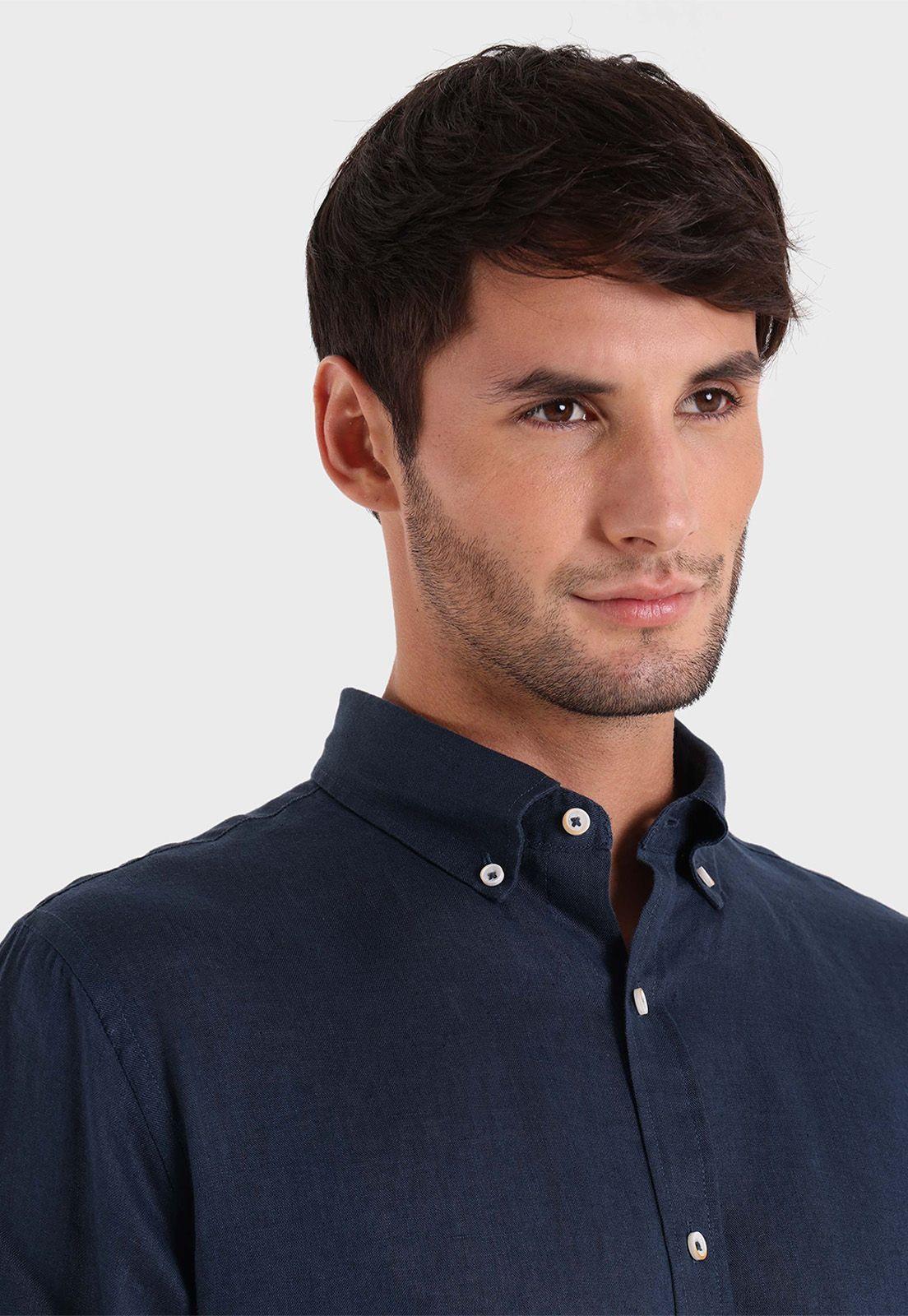 Camisa Lino Manga Larga Arrow-3