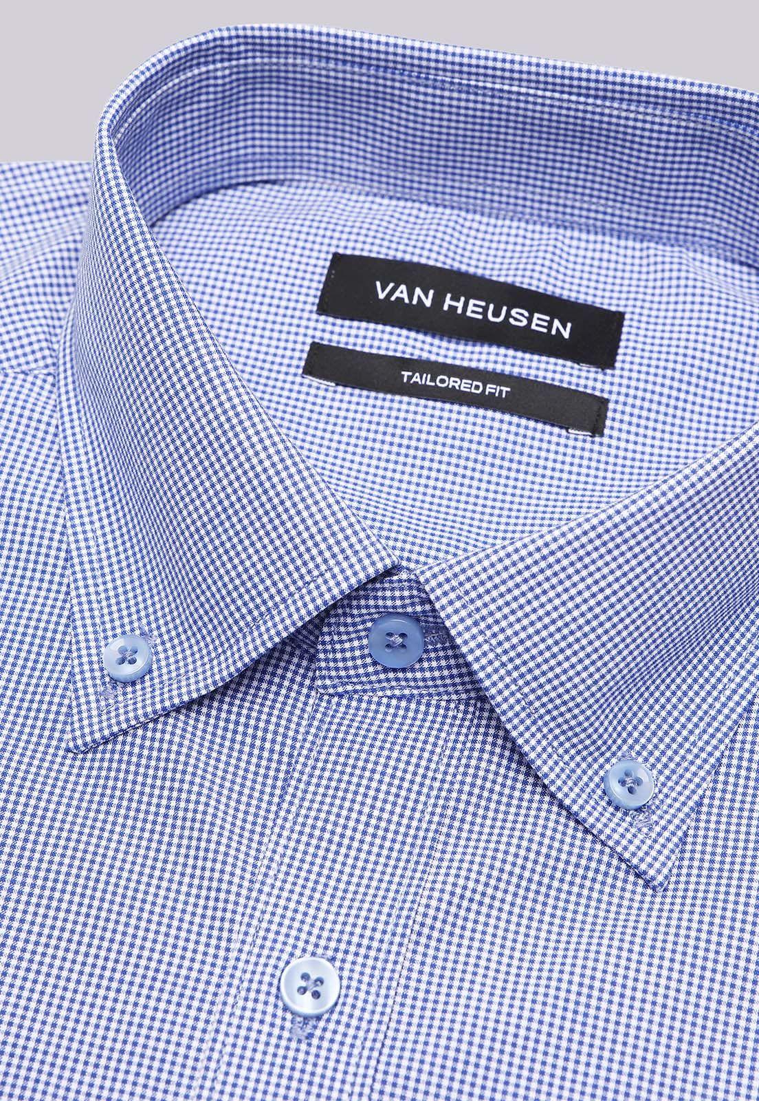 Camisa Formal A Cuadros Van Heusen VHCM429AZ-1