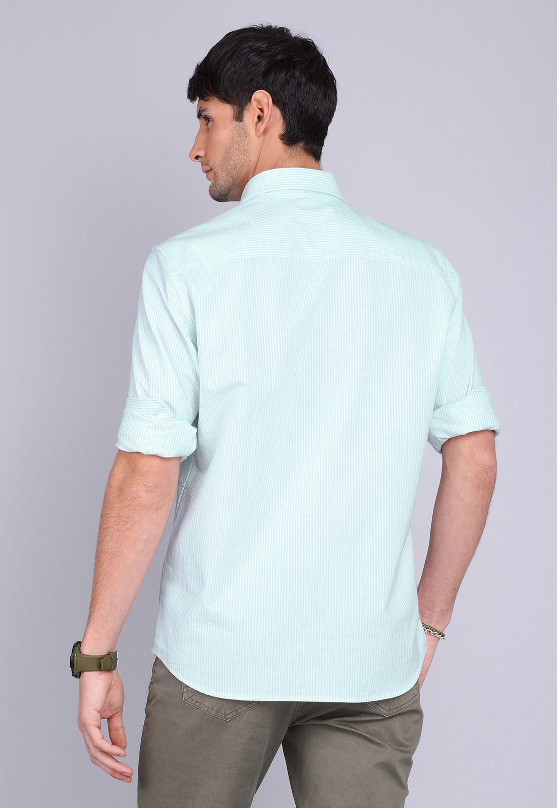 Camisa Oxford Spandex Manga Larga Arrow CM3002SVE-3