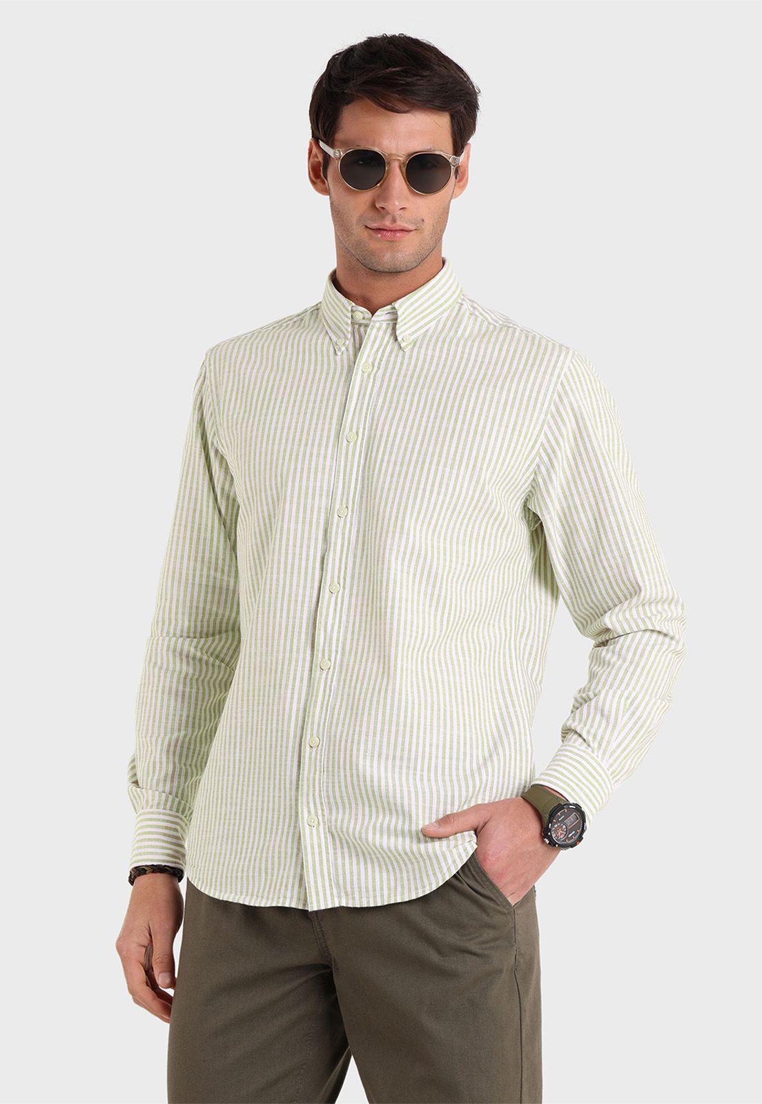 Camisa Rayas Manga Larga Arrow-0