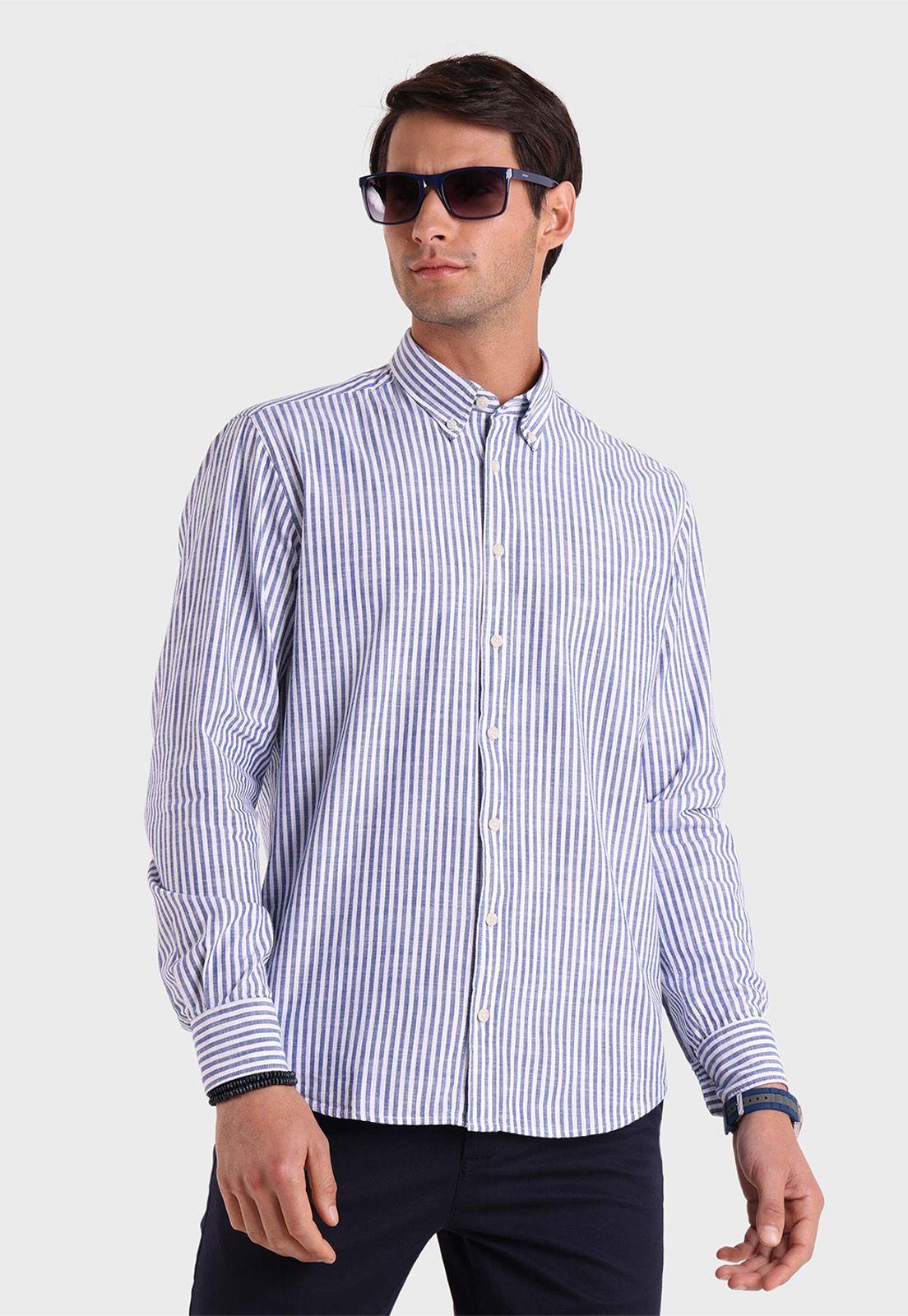 Camisa Rayas Manga Larga Arrow-0