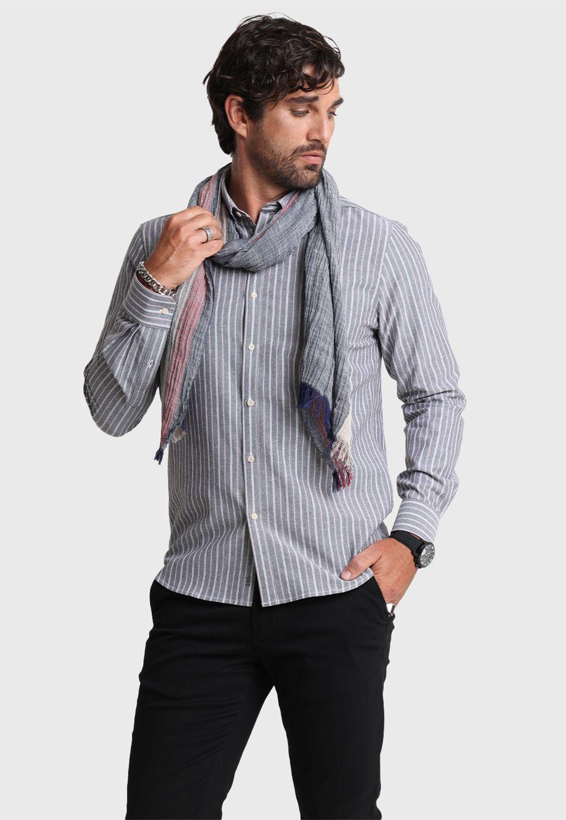 Camisa ML Oxford Rayas Arrow-0