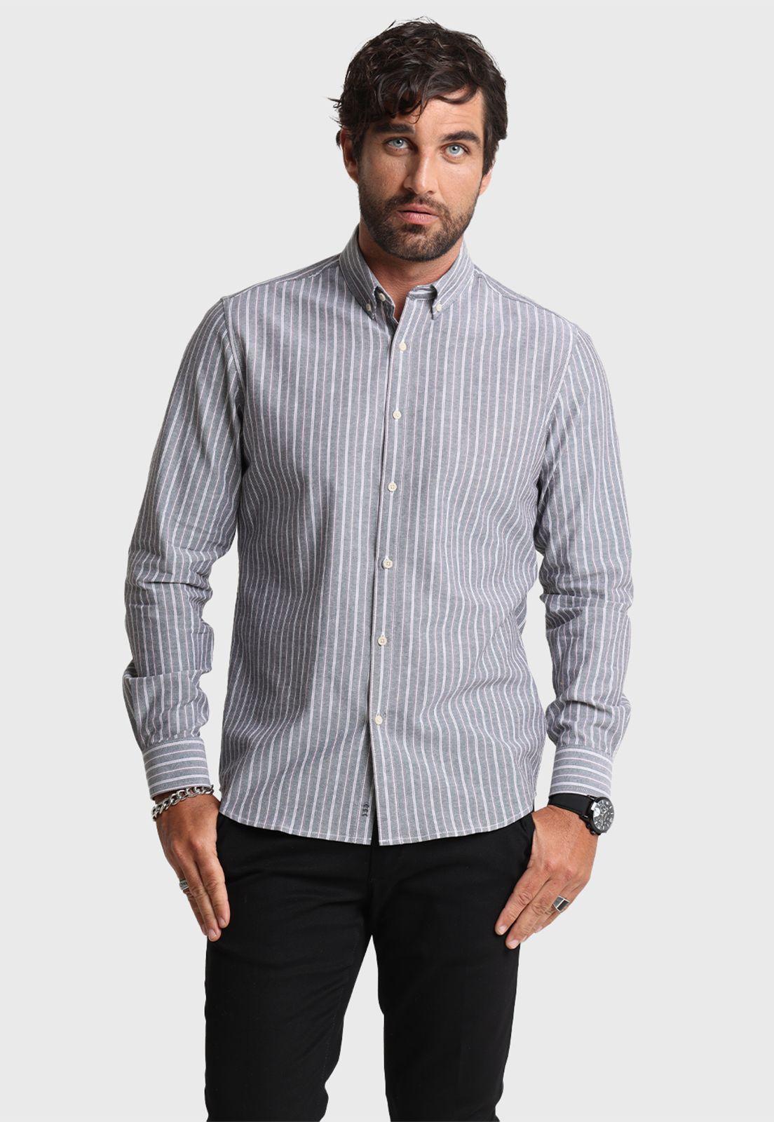Camisa ML Oxford Rayas Arrow-1
