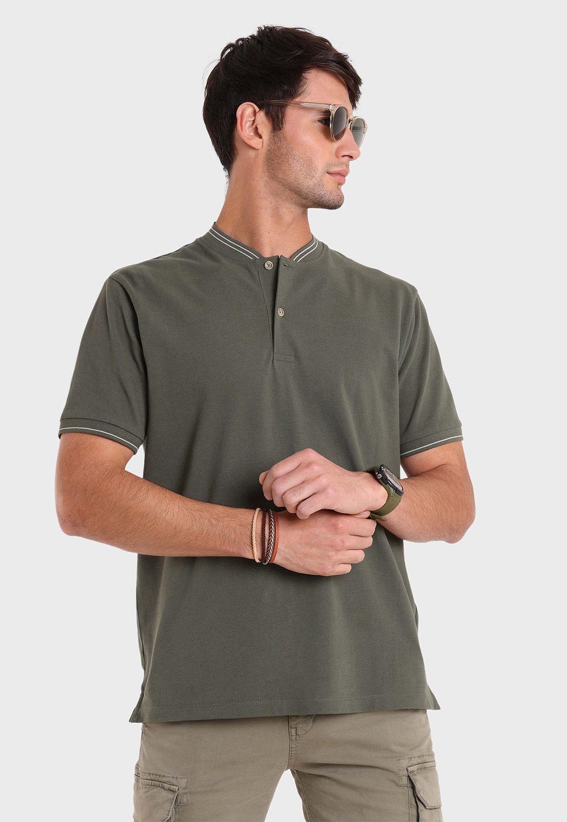 Polera Pique Cuello Mao Arrow-0