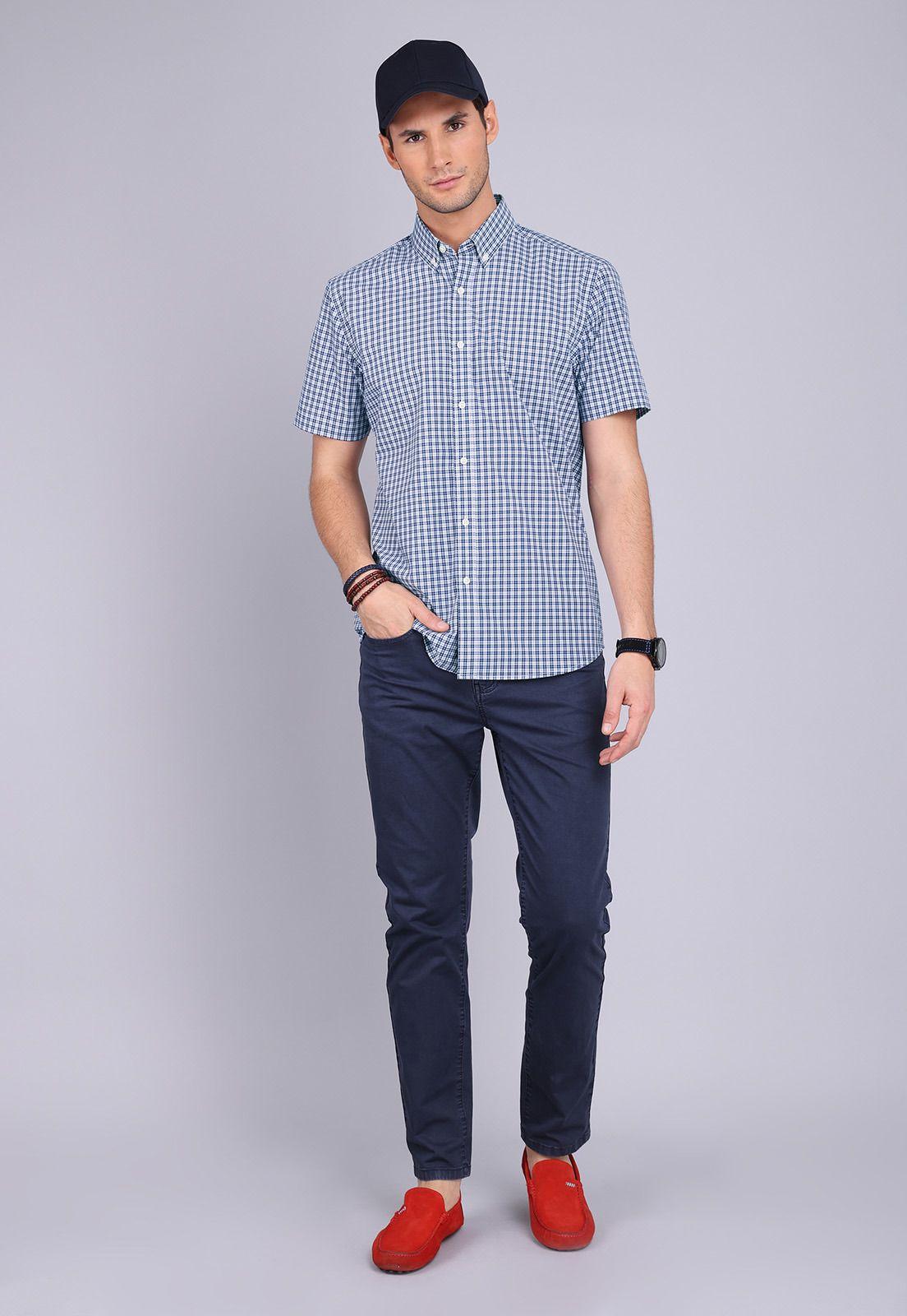 Camisa Cuadros Manga Corta Arrow CM3017SNB-3