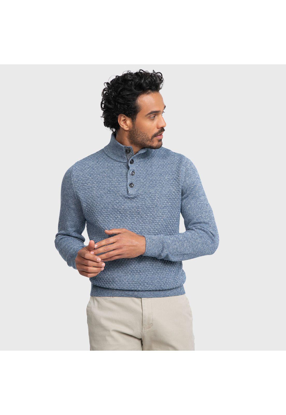 Sweater Arrow Half Button-0