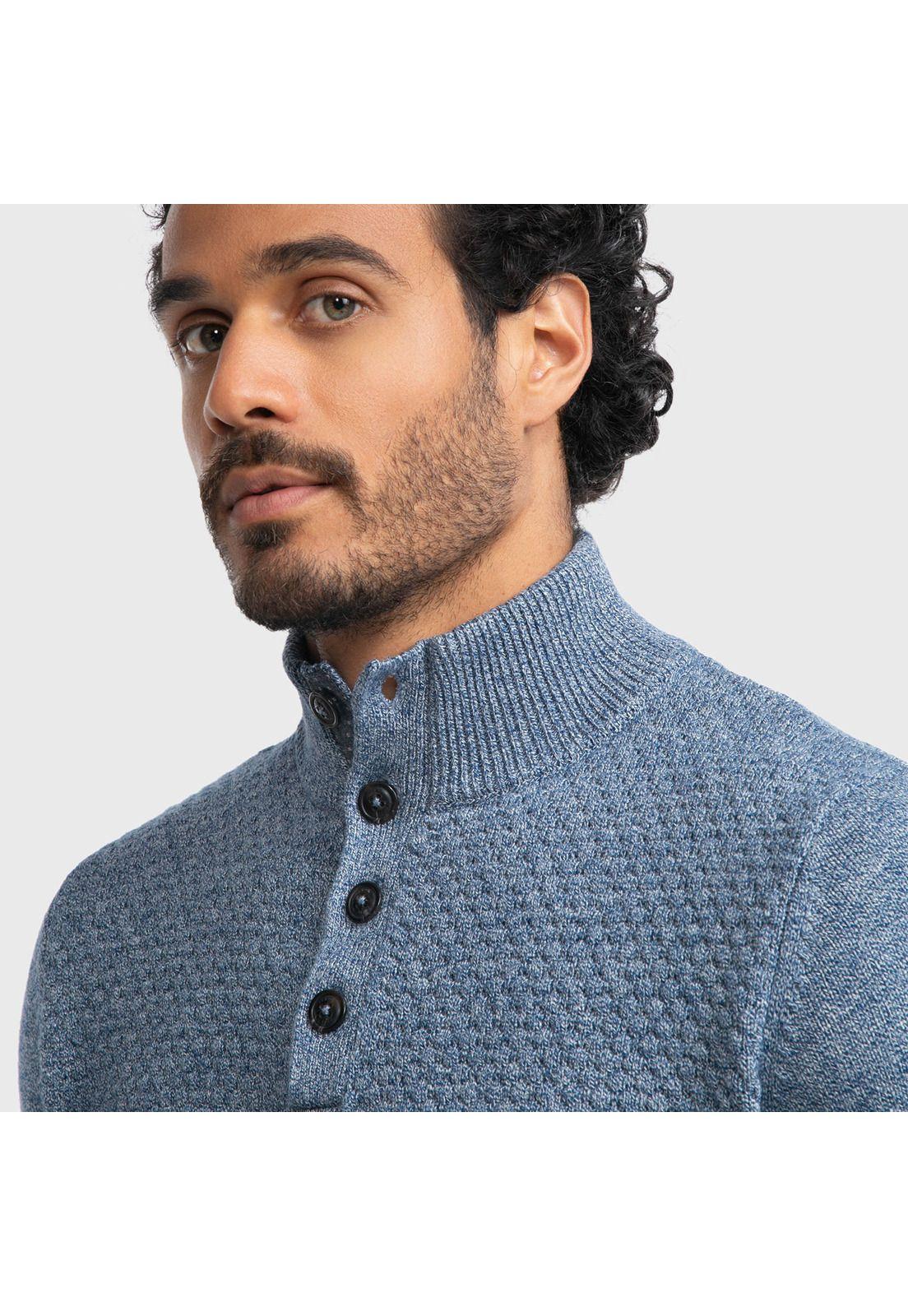 Sweater Arrow Half Button-2