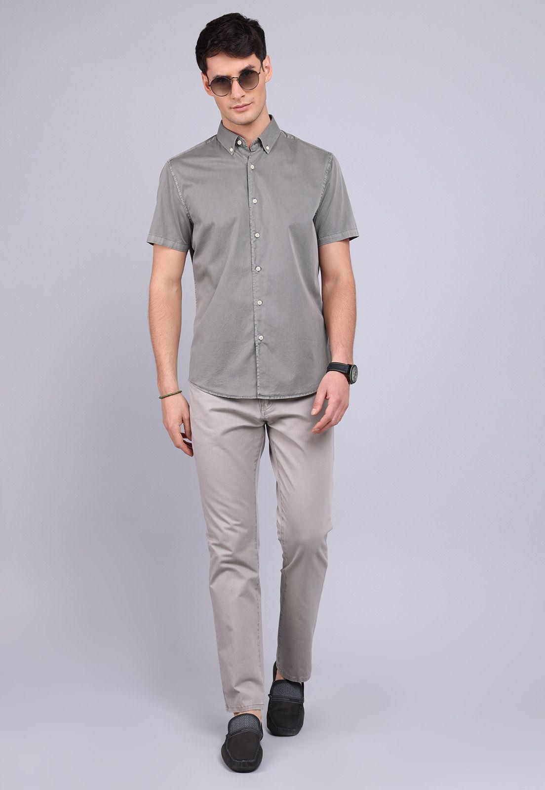 Camisa Manga Corta Garment Dyed Arrow CM3041SVE-3