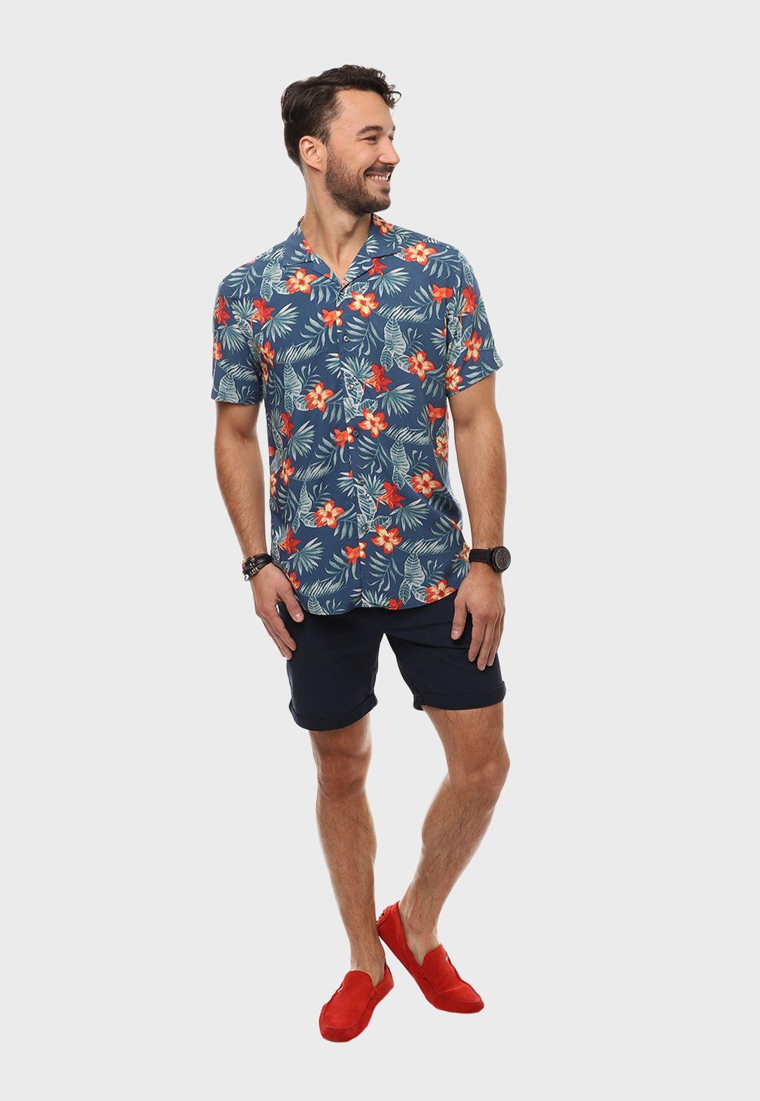 Camisa Casual Print Viscosa Arrow-3