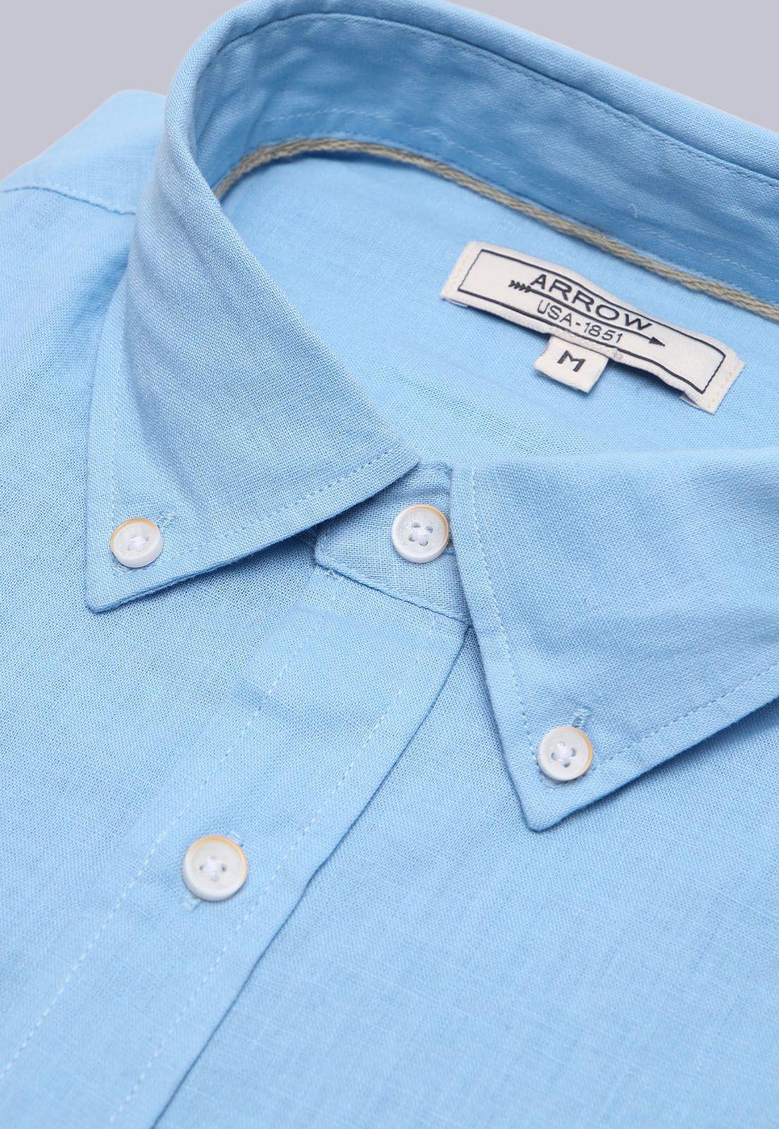 Camisa Lino Manga Larga Arrow CM3057SCE-4