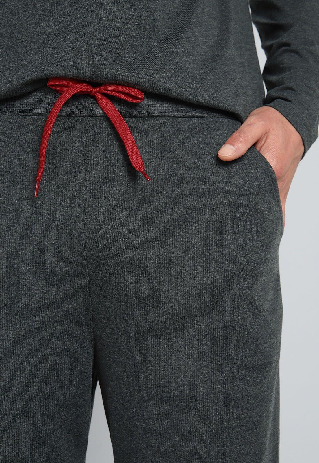 Pijama Largo Liso Arrow P1I3108GR-5