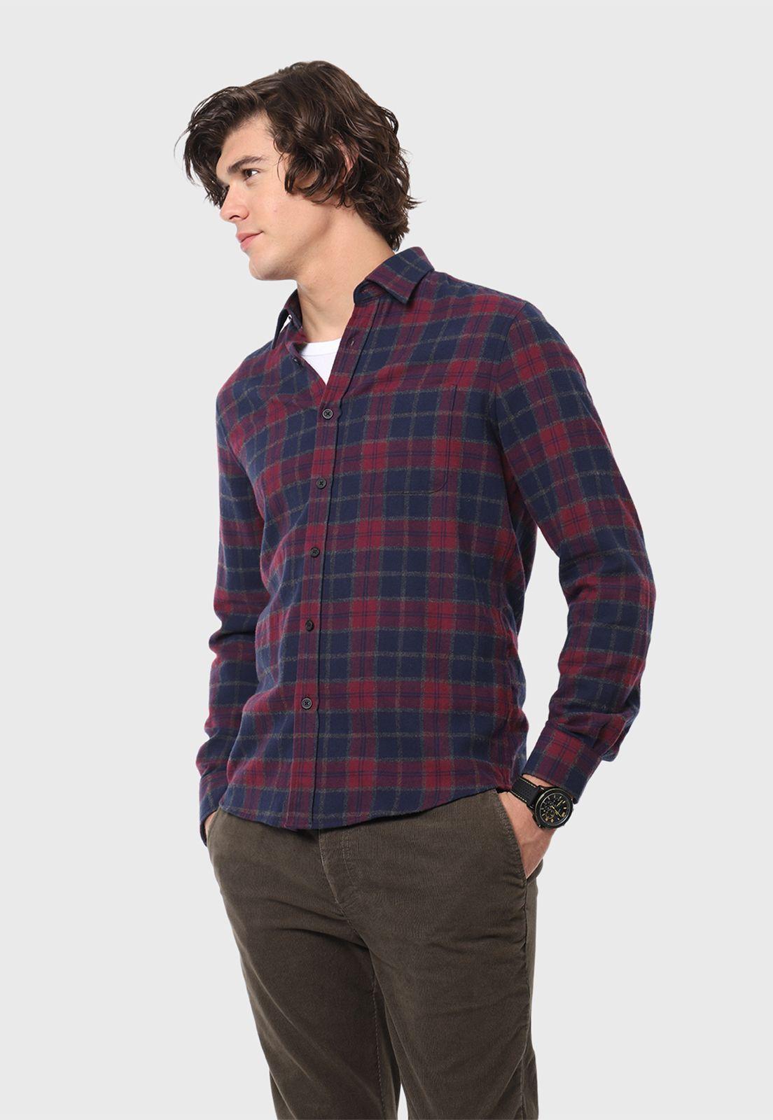 Camisa Casual A Cuadros Arrow-1