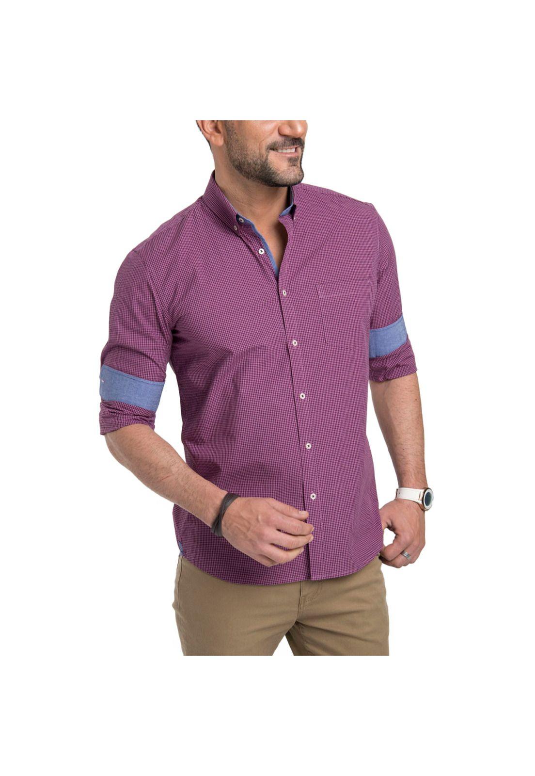 Camisa Manga Larga Cuadritos-0