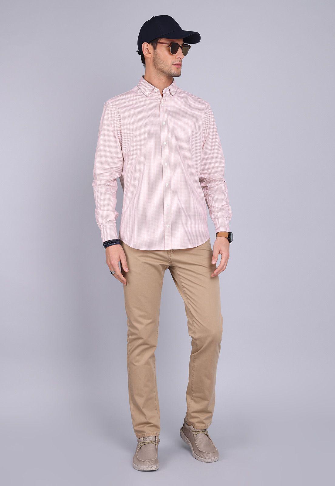 Camisa Cuadros Manga Larga Arrow CM3003SRD-2