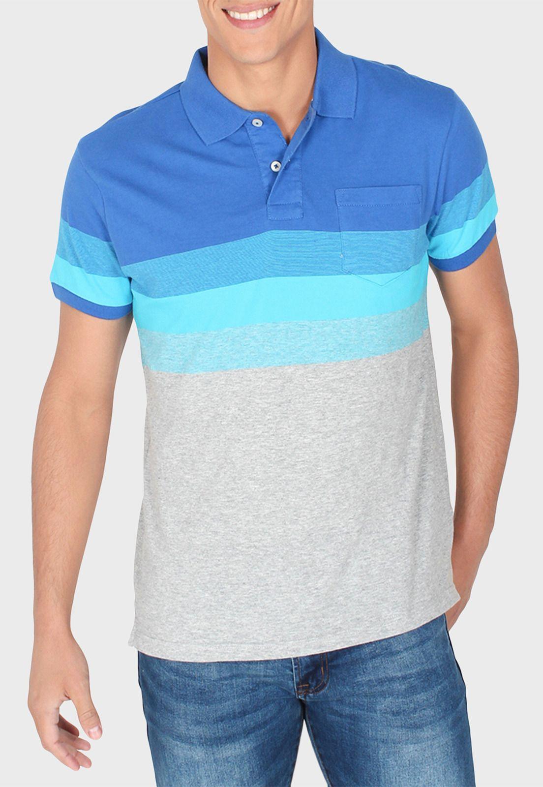 Polera Jersey Rayada Con Bolsillo-0