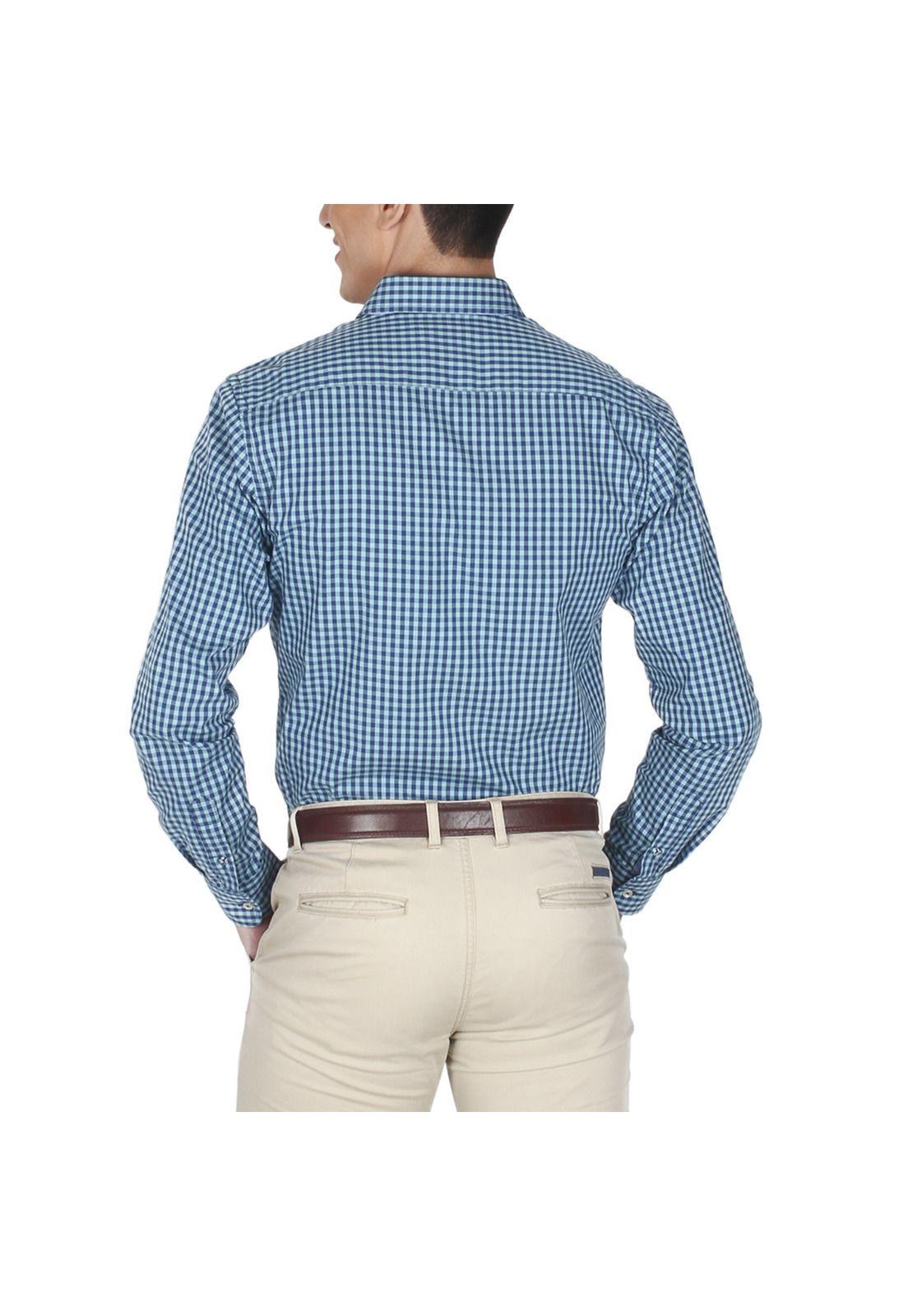 Camisa Casual Cuadros M/L-3