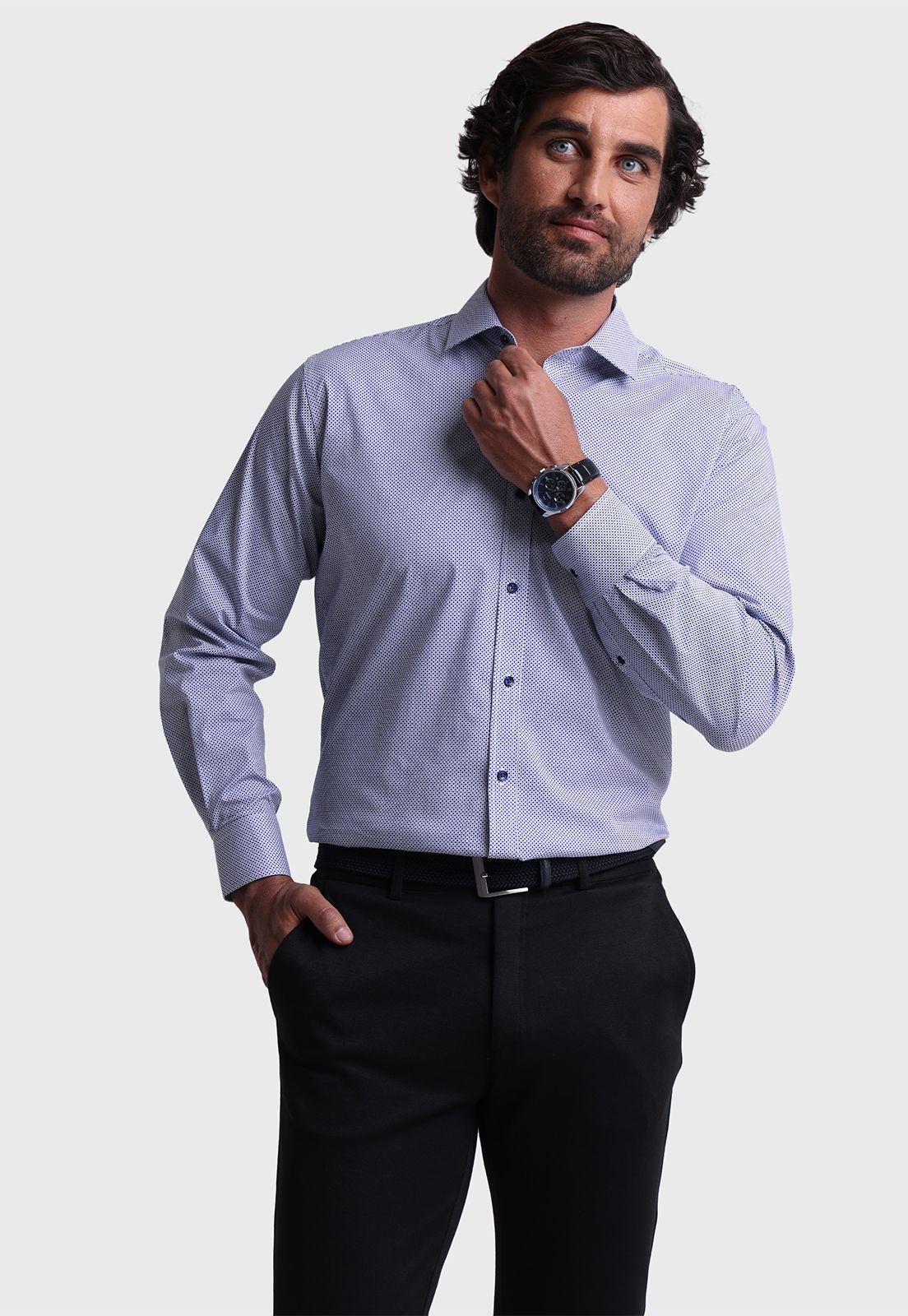 Camisa Formal Spandex Print Arrow ARM6019AZ-0