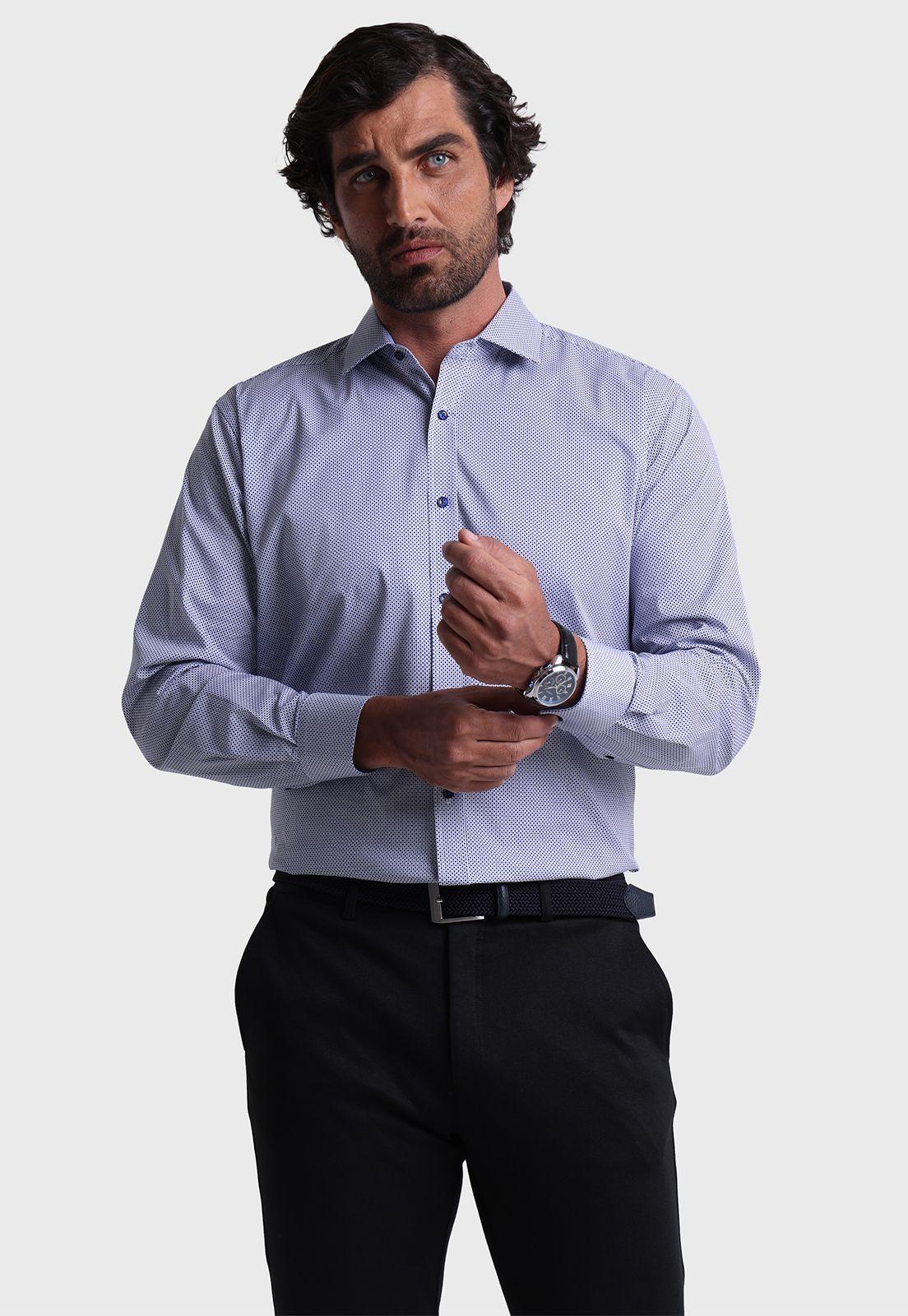 Camisa Formal Spandex Print Arrow ARM6019AZ-1