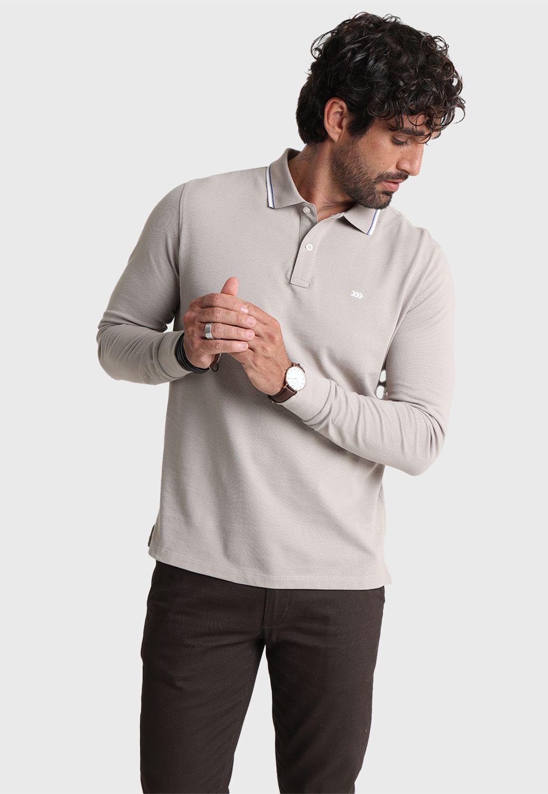 Polera Piqué Manga Larga Arrow-0