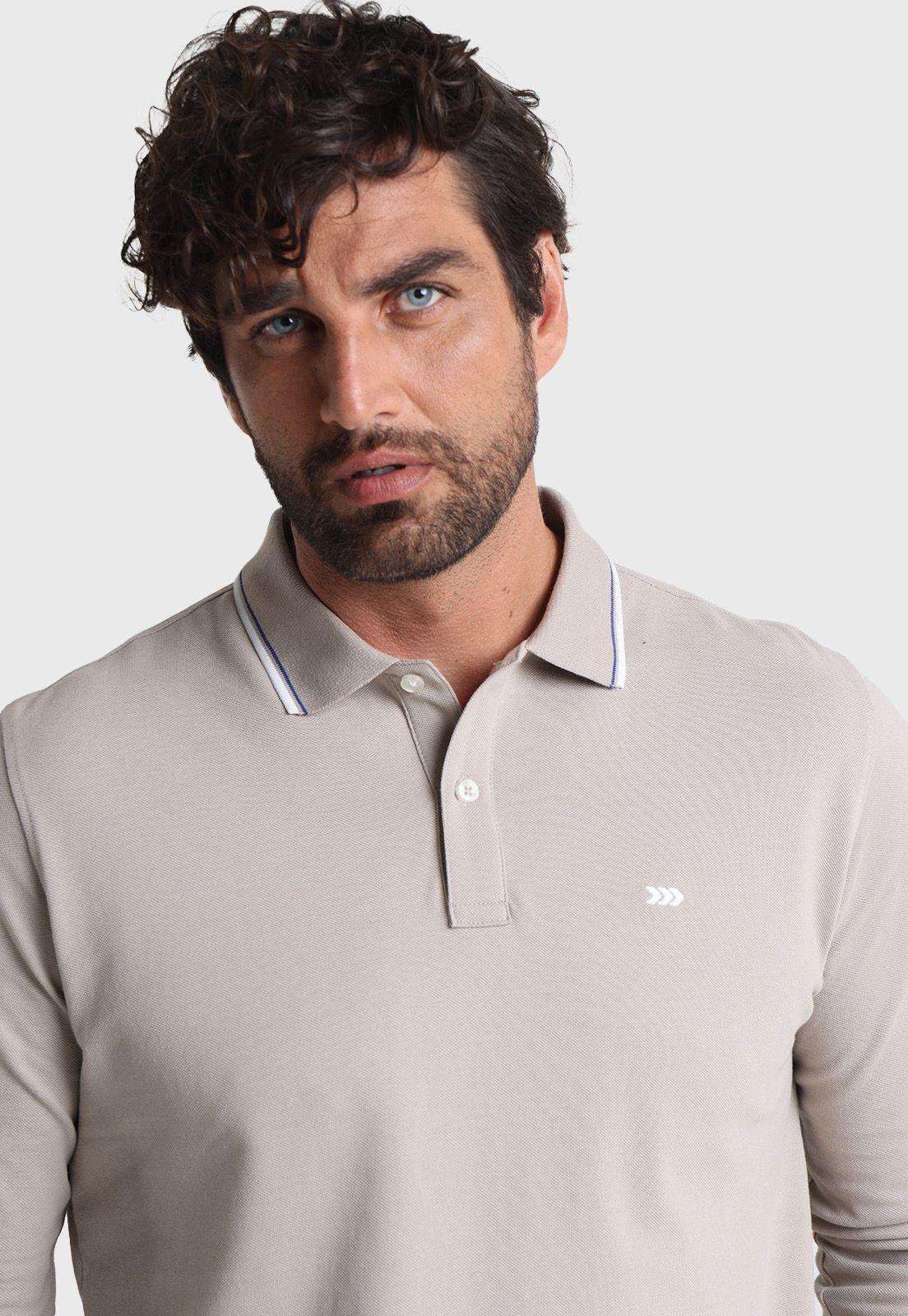 Polera Piqué Manga Larga Arrow-1