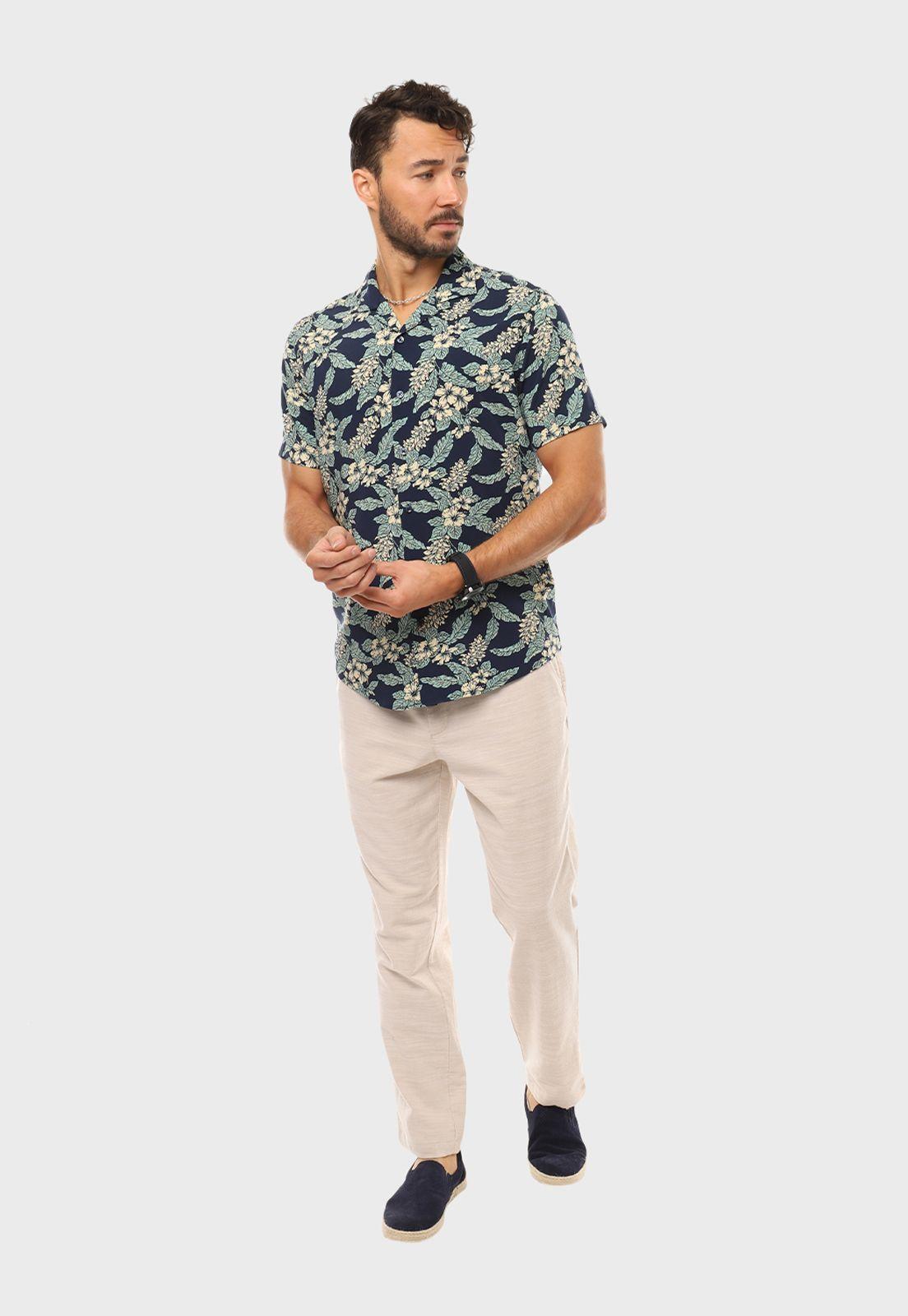 Camisa Casual Print Viscosa Arrow-3