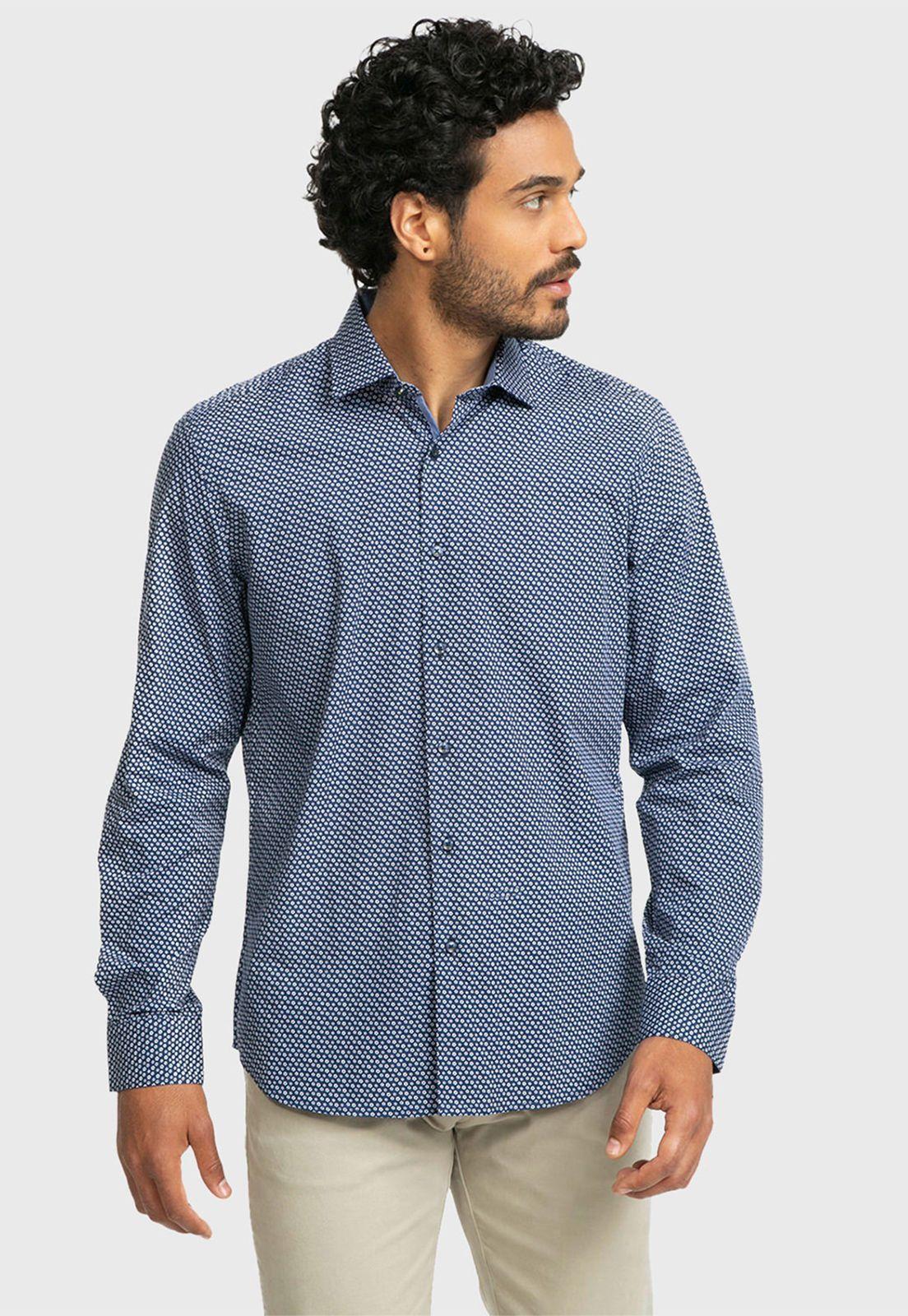 Camisa Casual Print Flores-0