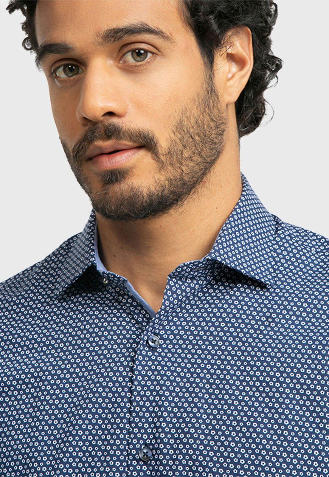 Camisa Casual Print Flores-2