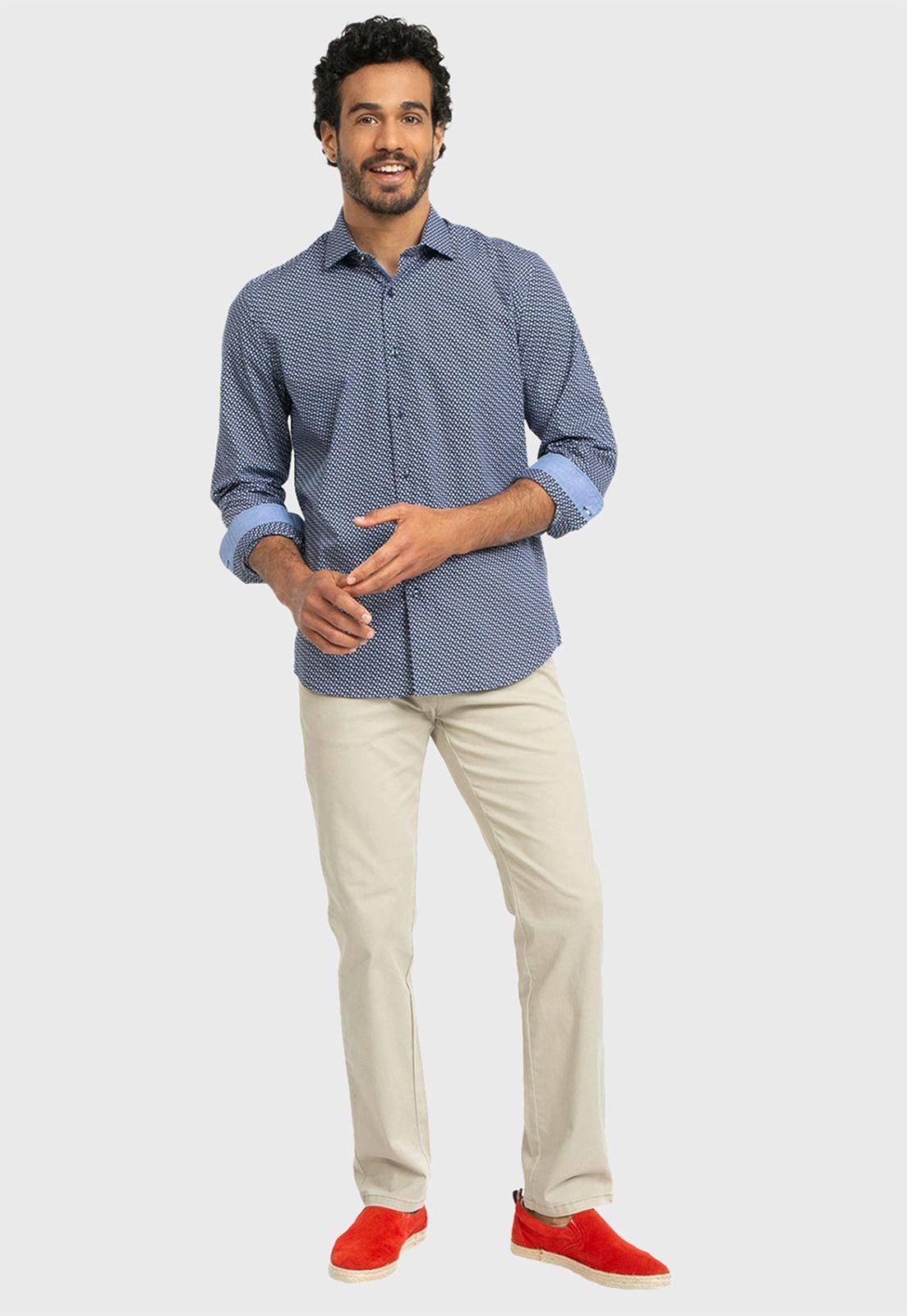 Camisa Casual Print Flores-4