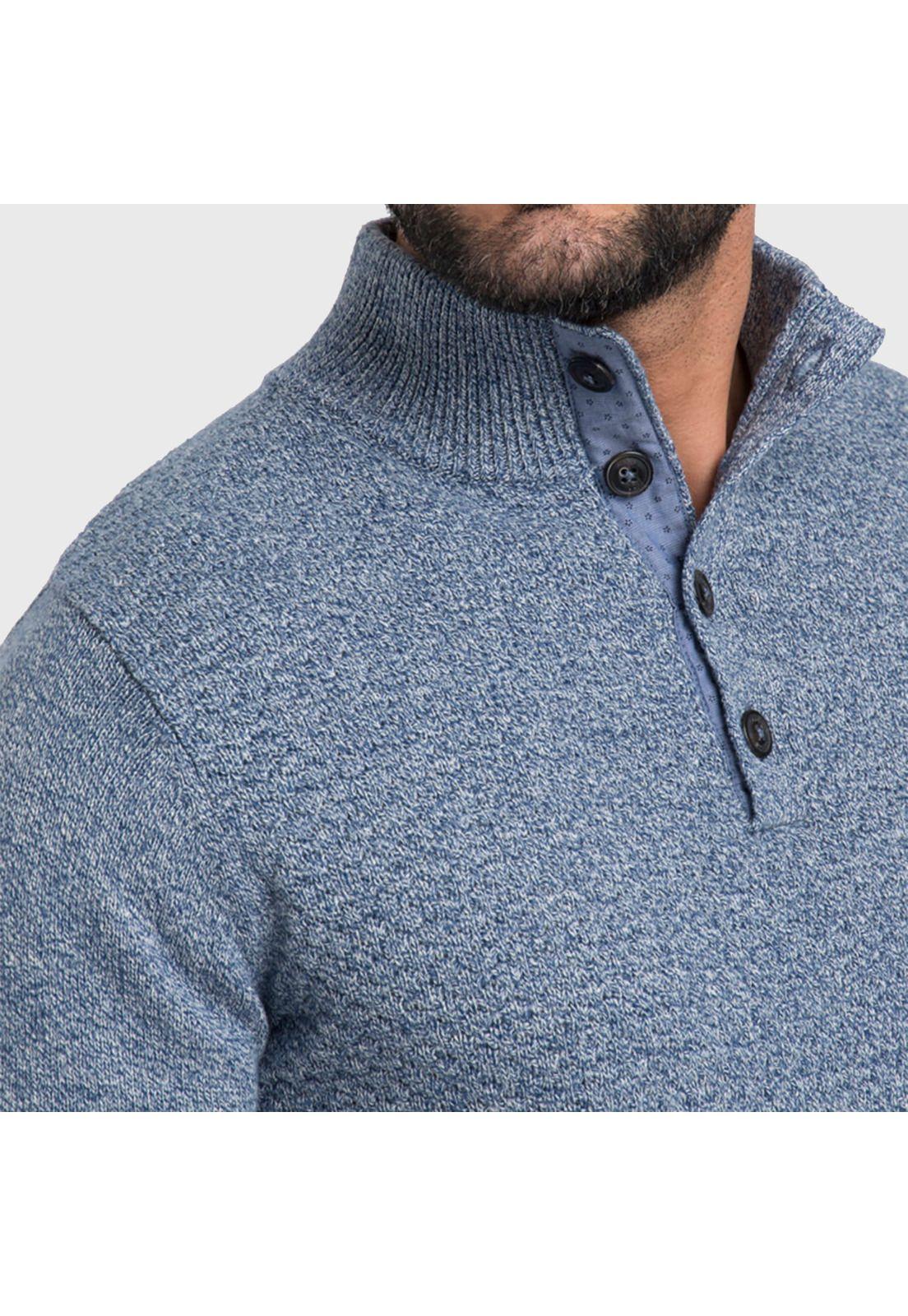 Sweater Arrow Manga Larga Half Button-2