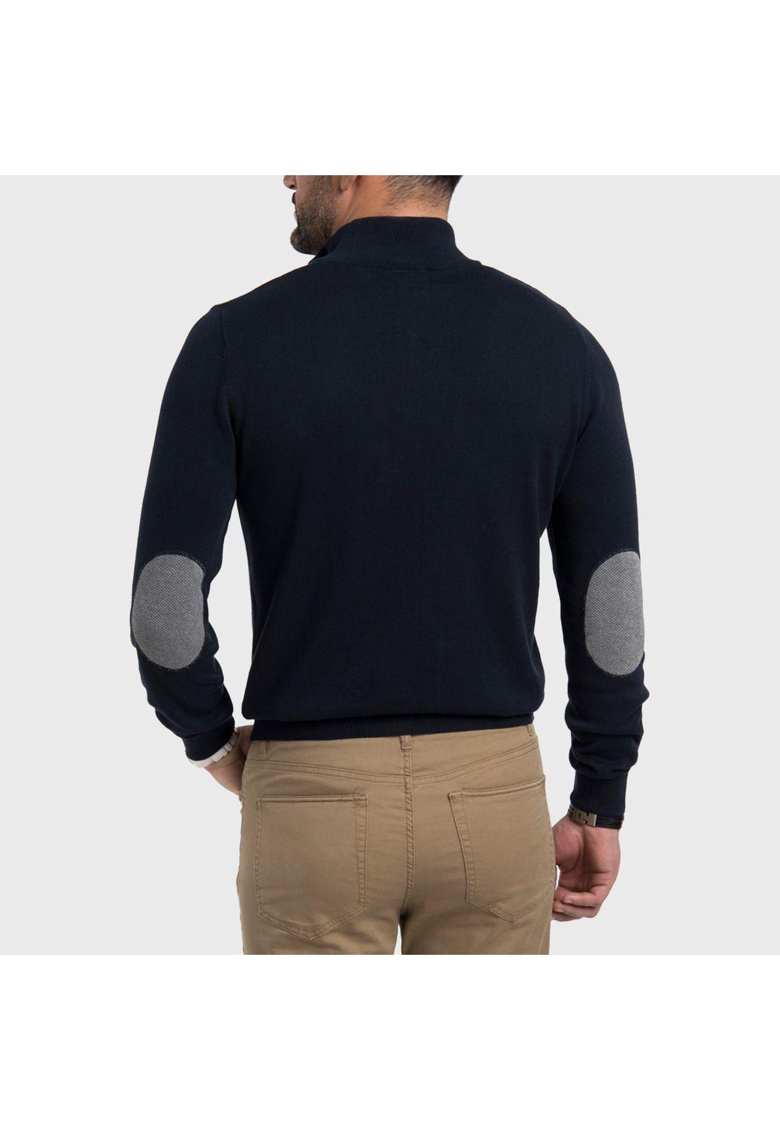 Sweater Half Zipper Texturado Panal-1