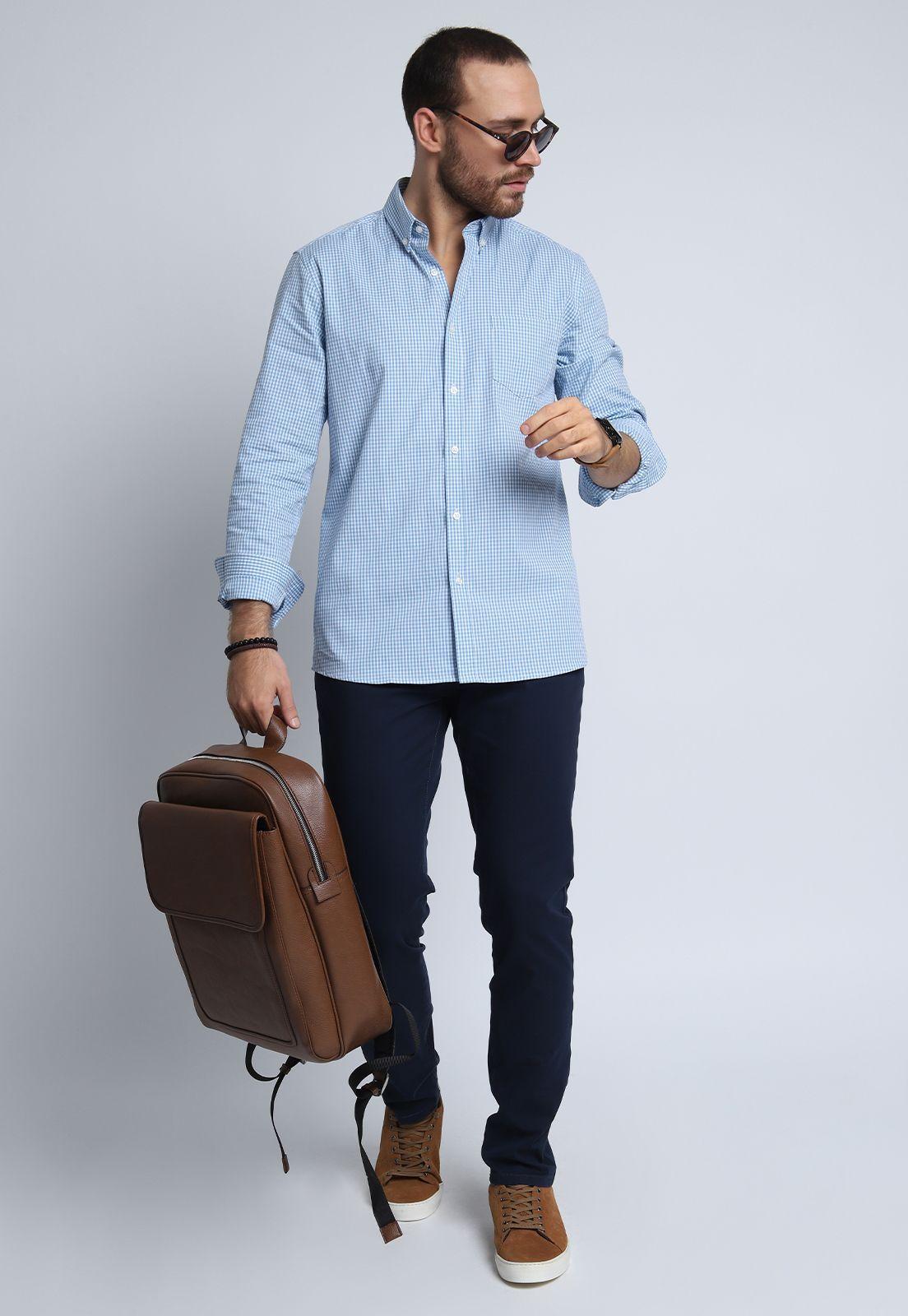 Camisa Oxford A Cuadros Arrow-4