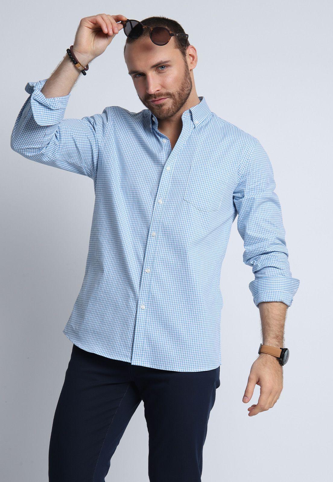 Camisa Oxford A Cuadros Arrow-0