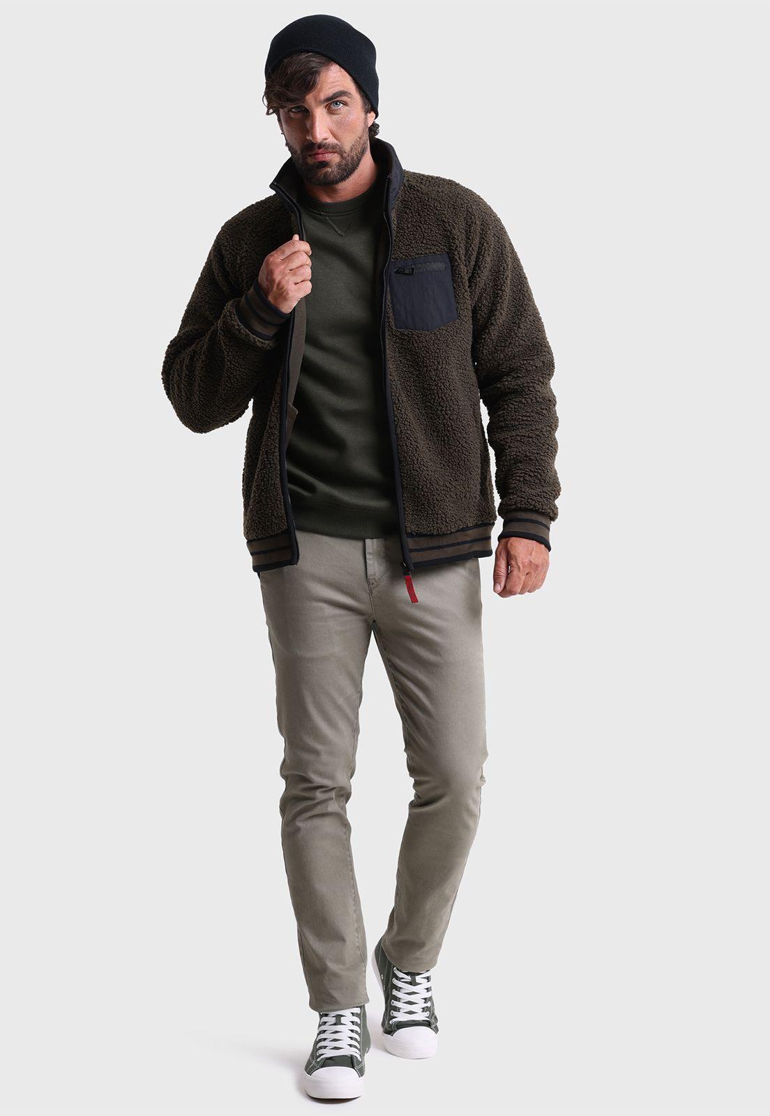 Polerón Sherpa Full Zipper Arrow PL2530WOL-4