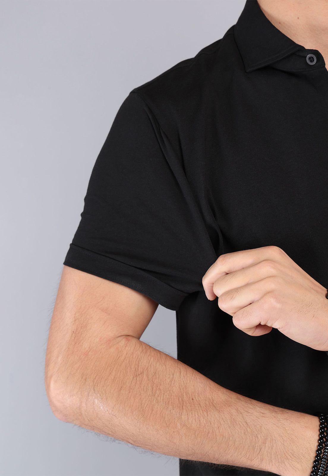 Polera Lisa Abotonada Arrow PO32018NE-4