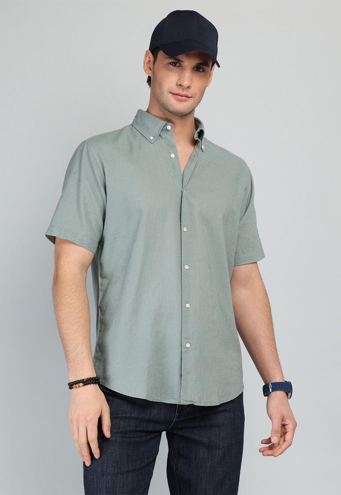 Camisa De Lino y Algodón Arrow CM32058OL-0