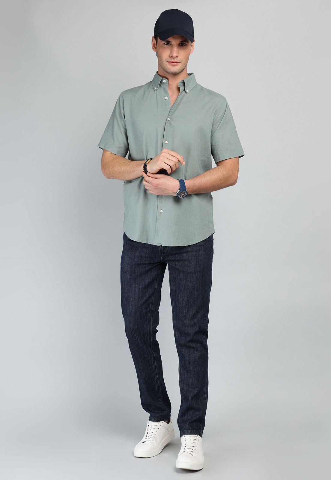 Camisa De Lino y Algodón Arrow CM32058OL-3