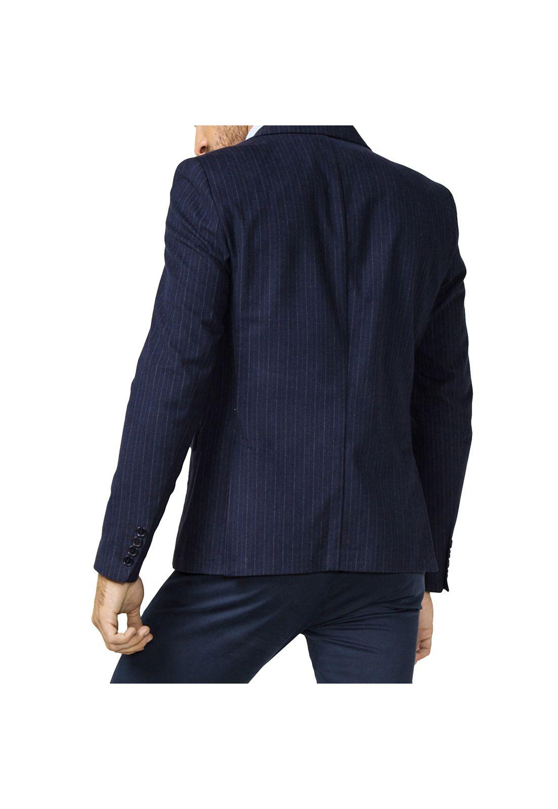 Blazer Azul Líneas Premium Collection-1