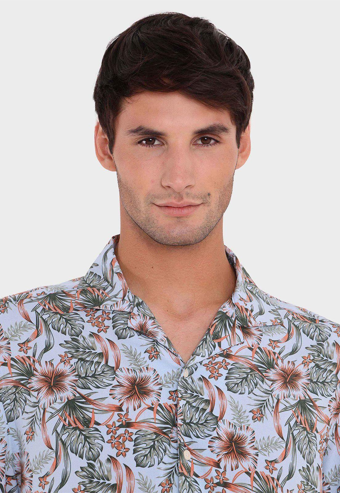 Camisa Floreada Manga Corta Arrow-3