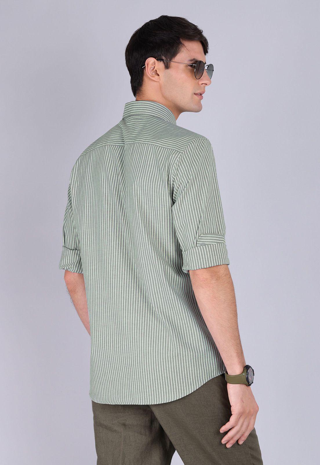 Camisa Oxford Rayas Manga Larga Arrow CM3016SGR-1