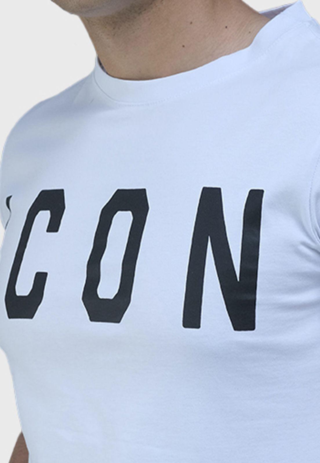 Polera Manga Corta Estampada Hombre Icon-2