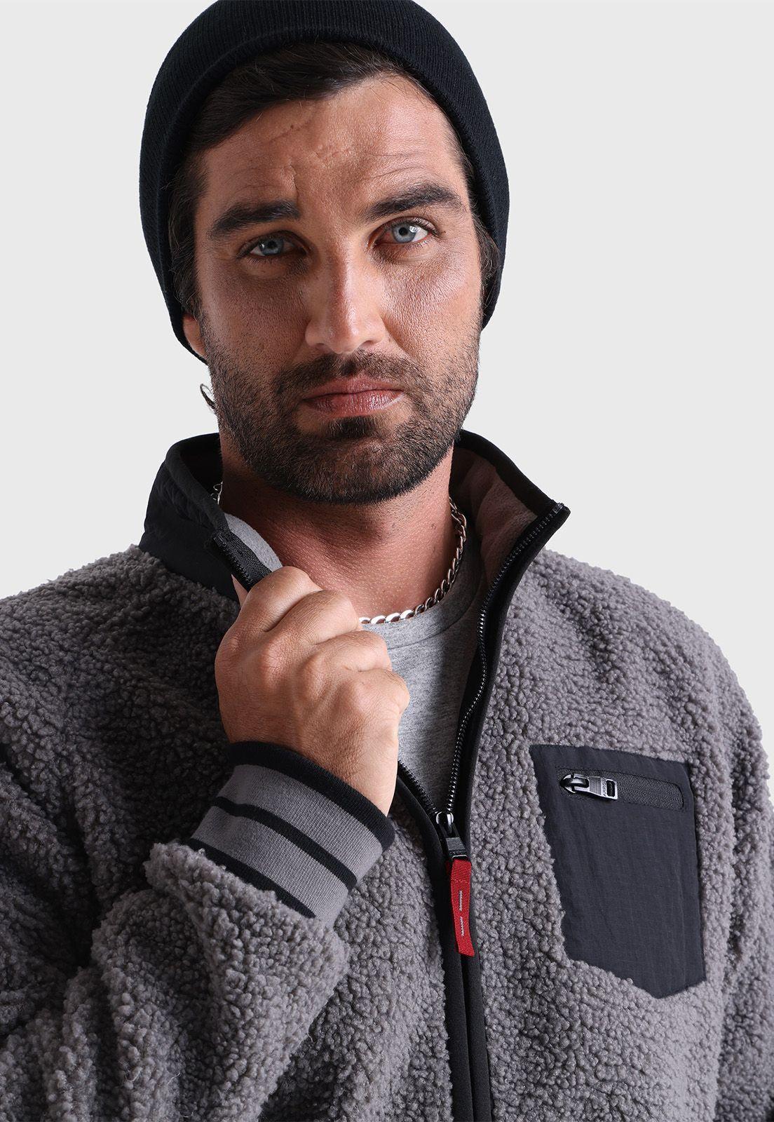Polerón Sherpa Full Zipper Arrow PL2530WGR-2