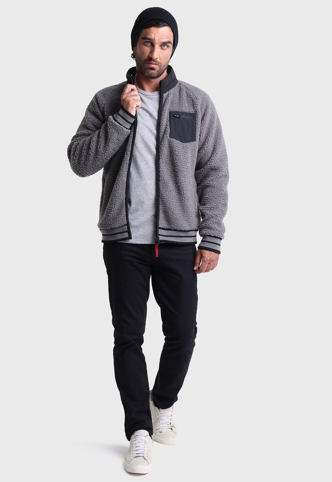 Polerón Sherpa Full Zipper Arrow PL2530WGR-4
