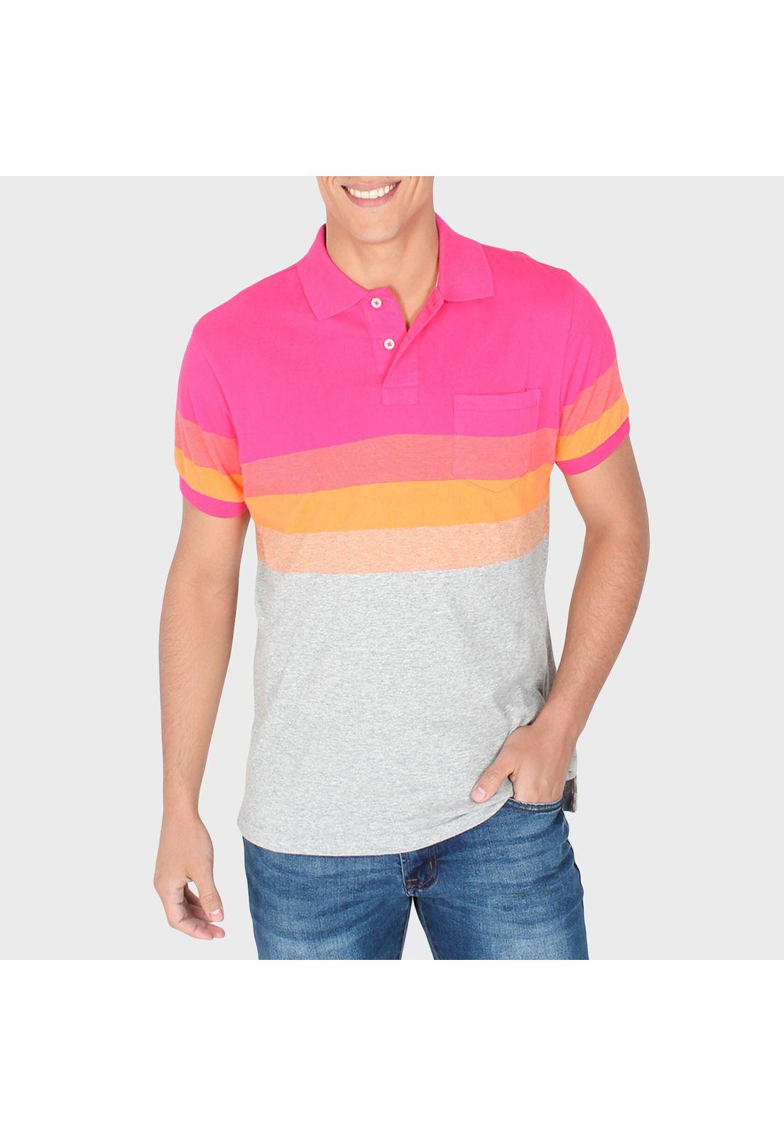 Polera Jersey Rayada Con Bolsillo-0