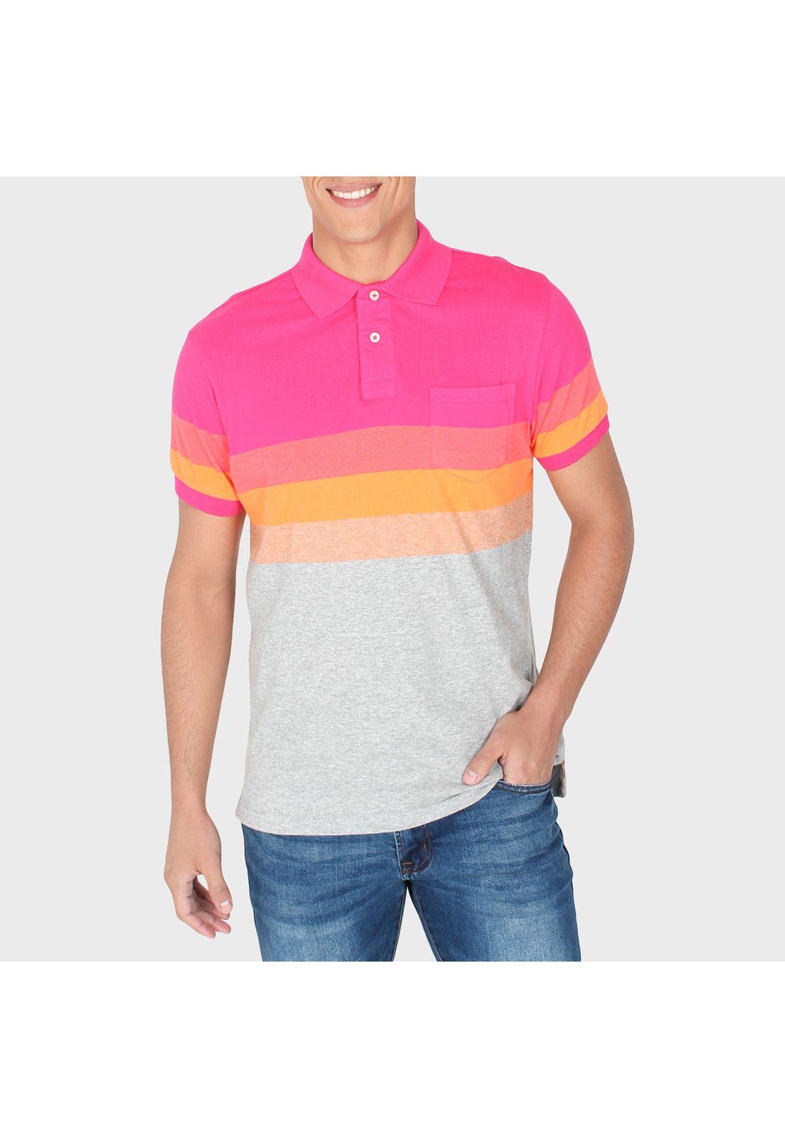 Polera Jersey Rayada Con Bolsillo-1