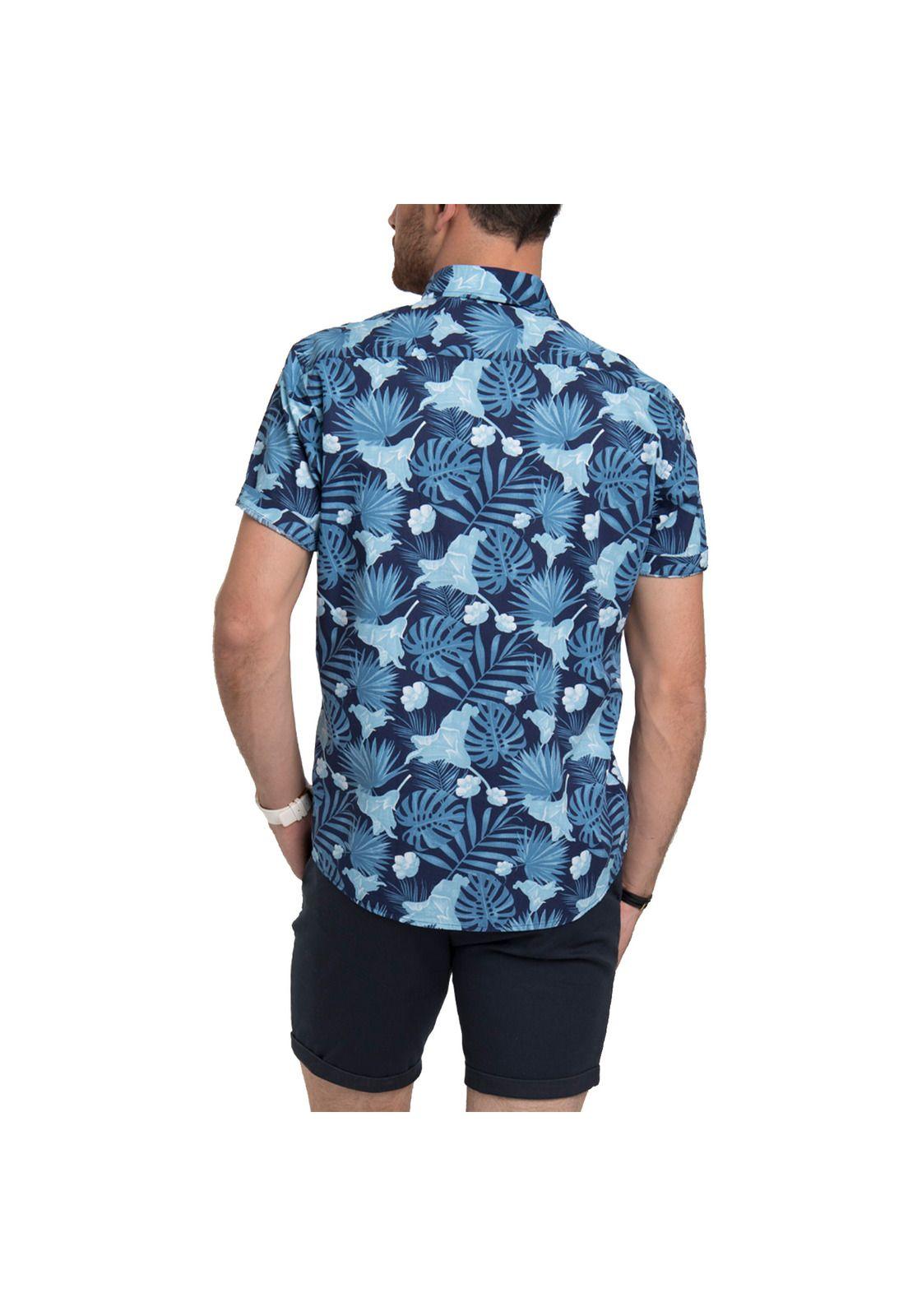 Camisa Hawaiana Manga Corta-1